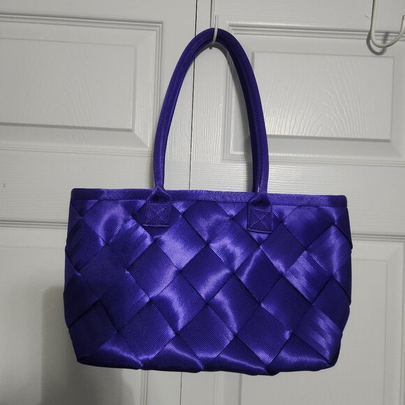 Harveys Handbags - Harveys Iris Purple Plaza Tote